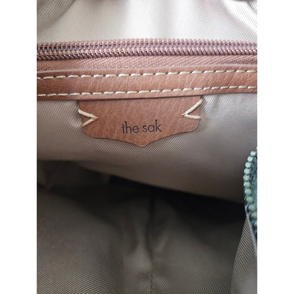 The Sak Lucia Crossbody Bag Dusty Blue Leather - Picture 9 of 12